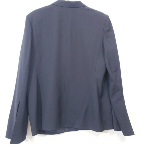 Rene Lezard Wool Black Blazer Slit Sleeve - Picture 2 of 10